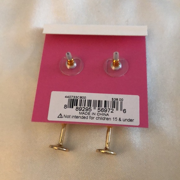 Betsey Johnson Betsey’s Brunch Bellini Orange Drop Earrings Crystal NWT - Picture 10 of 12